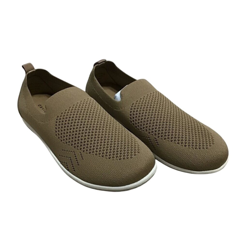 David Tate Gossip Womens Sage green Slip-On Round‎ Toe Low Top Sneaker Size 7.5W